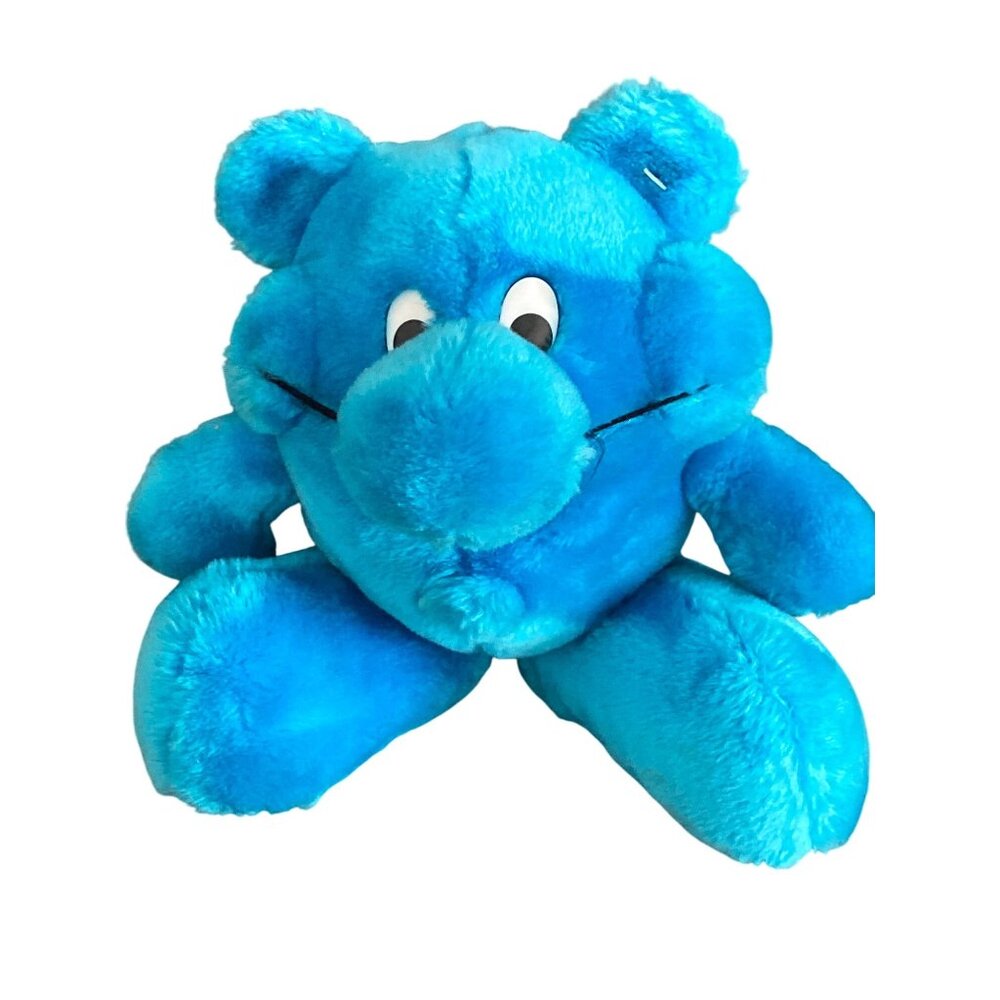 VTG Kodak Kolorkins Blue Click 9" Toy Plush Stuffed Animal Creature Korea